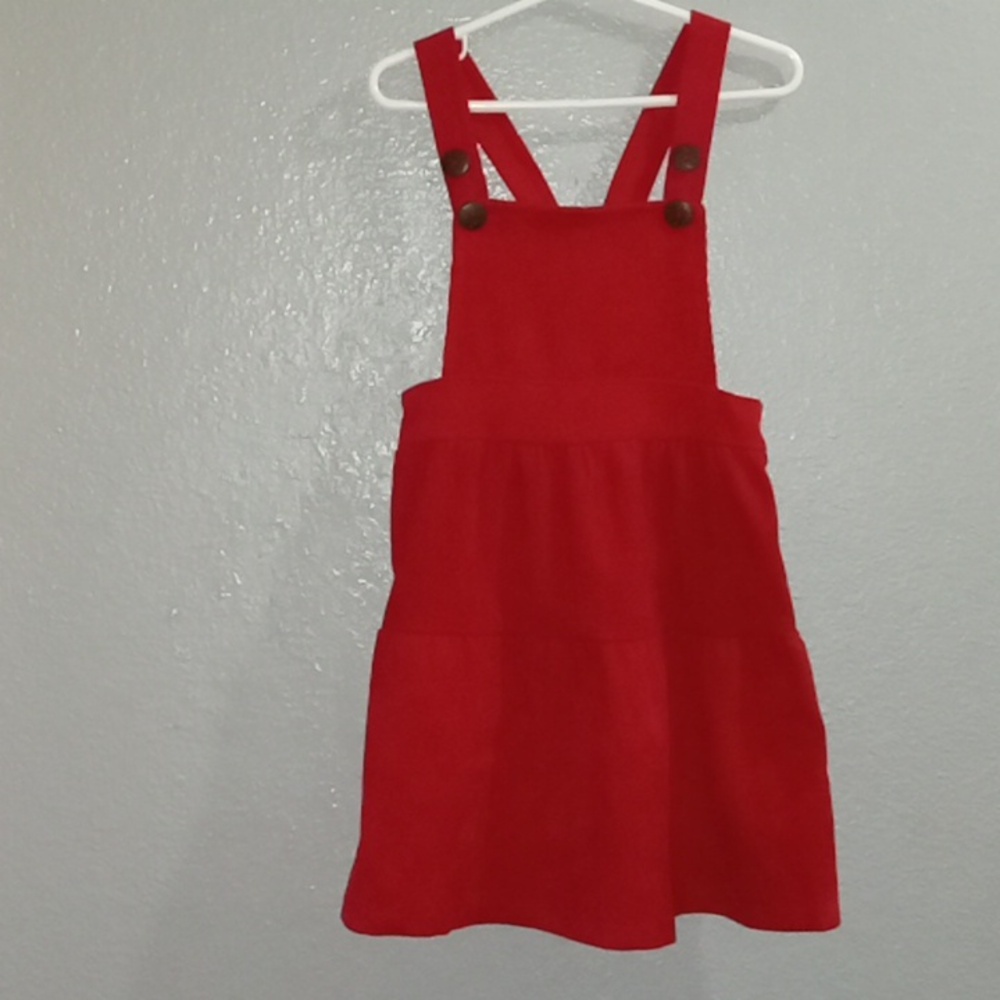 Emma & Elsa red corduroy jumper